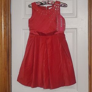 American Girl red christmas party dress size 12